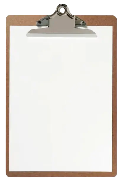 Papel en blanco indicando más posibles servicios por hacer